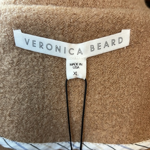 Veronica Beard NWT 100% Wool Camel Bjorn Belted 3 Button Coat. Size XL. NWT - Picture 14 of 16